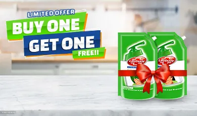 Buy one get one Combo offer banner for 777 lifebuoy handwash