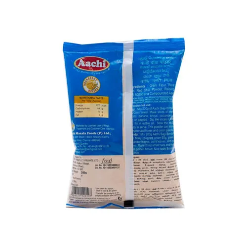 Backside image of Aachi bajji bonda powder