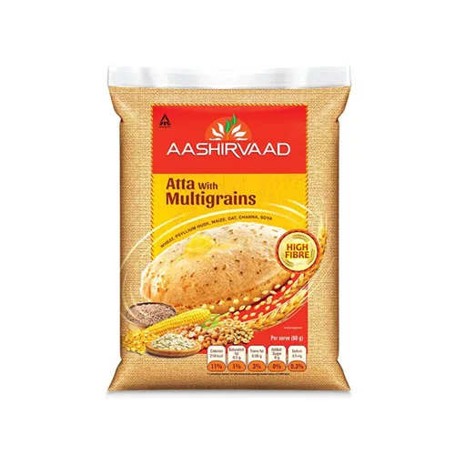 An image of Aashirvaad atta with multigrains