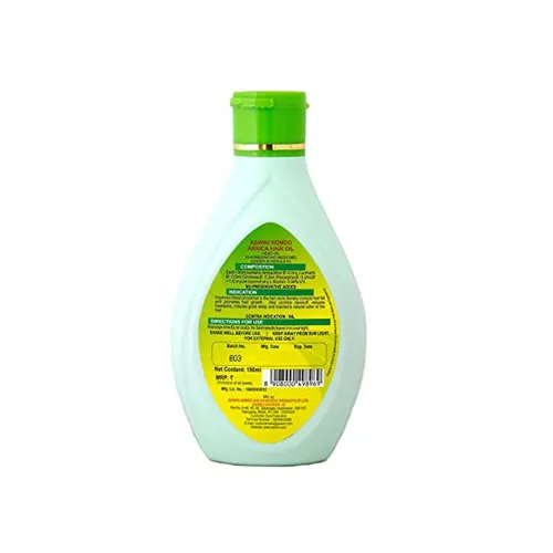 Backside image of Aswini hair oil