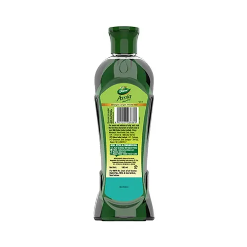 Backside image of Dabur Amla hair oil