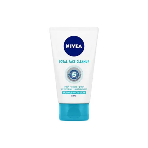An image of Nivea  Total Face Cleanup  Pure Effect  Normal To Oily Skin