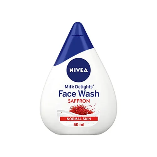 An image of Nivea  Normal Skin Milk Delights Saffron Face Wash