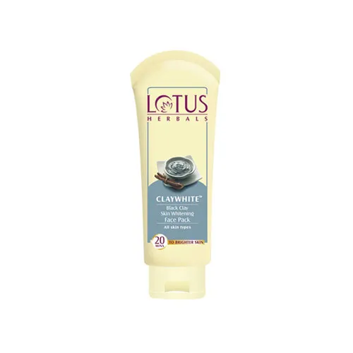 An image of Lotus Herbals Claywhite Black Clay Skin Whitening Face Pack