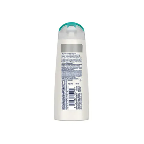 Backside image of Dove Dryness Care Shampoo