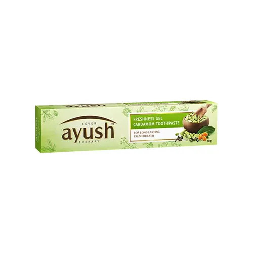 An image of Lever Ayush Freshness Gel Cardamom Toothpaste
