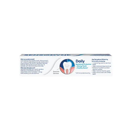 Backside image of Sensodyne  Whitening Toothpaste