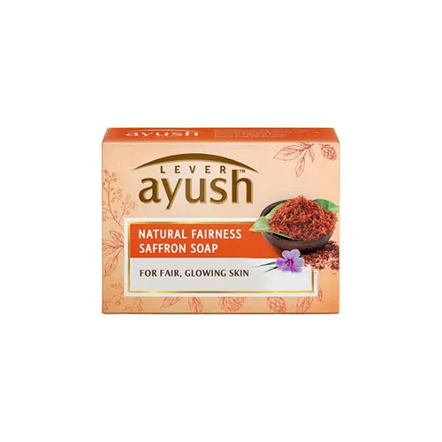 An image of Lever Ayush Natural Fairness Saffron Soap
