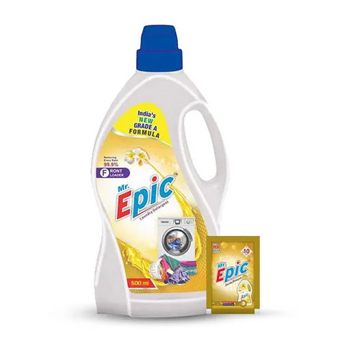 An image of Mr.Epic Laundry Detergent Liquid Front loader 500ml with refil pack