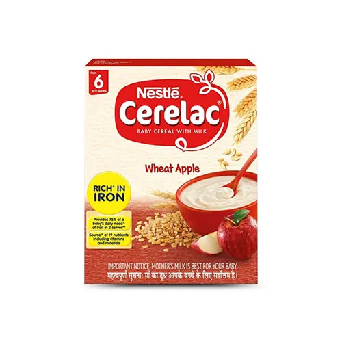 An image of Nestle Cerelac Wheat Apple 