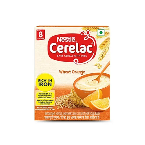 An image of Nestle Cerelac Wheat Orange