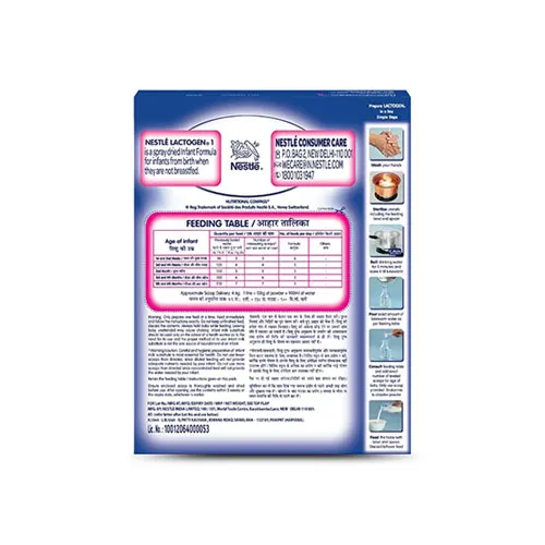 Backside image of Nestle Lactogen 1 Infant Formula