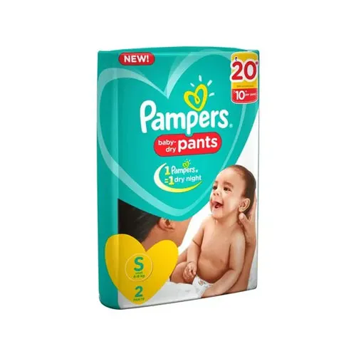 An image of Pampers Happy Skin Care Pants S