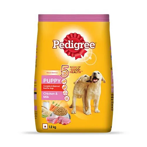 An image of Pedigree Puppy Dry Dog Food Food Chicken Milk 1.2kg Pack 
