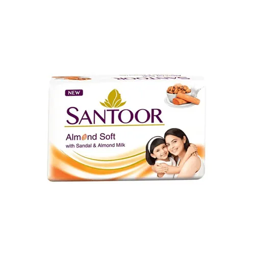 An image of Santoor Sandal Almond Milk Soap 100g