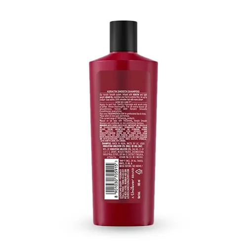 Backside image of TRESemme Keratin Smooth Shampoo