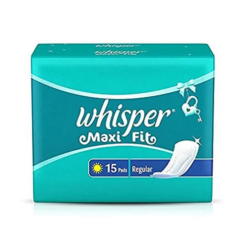 An image of WHISPER MAXI FIT REGULAR 15 PAD