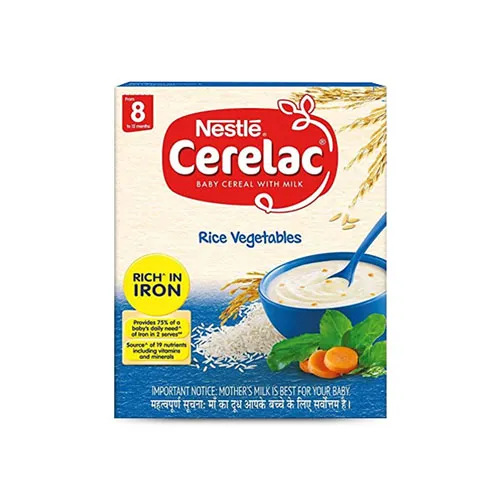 An image of Nestle Cerelac Rice veg 