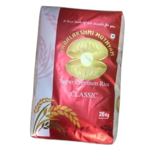 Varalakshmi Muthyam Steam Rice - Premium 26Kg Bag