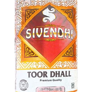 Toor Dal Sivendhi 50Kg Bag
